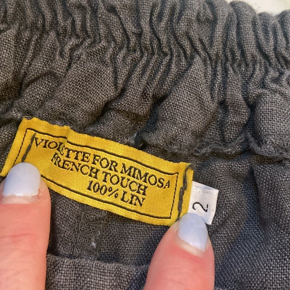 Gray Linen Pants - Picture 3 of 4